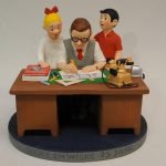Willy Vandersteen aan zijn bureau - Parastone beeldje - Suske en Wiske 75 jaar - 2020