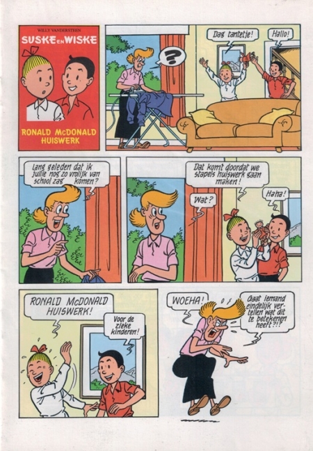 Suske en Wiske - Ronald McDonald Huiswerk - A5 - 2001